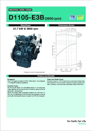 इंजन Kubota D1105-E3B