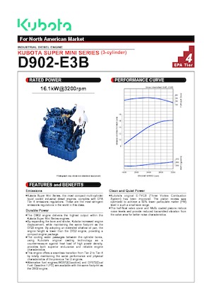इंजन Kubota D902-E3B