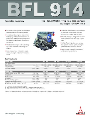 इंजन Deutz F 3 L 914
