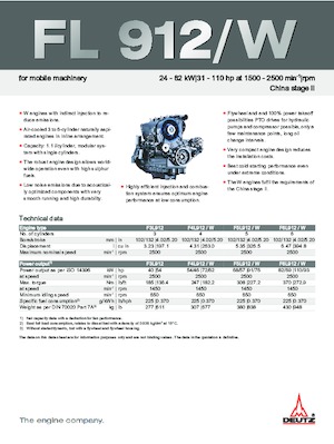 इंजन Deutz F 6 L 912 / W