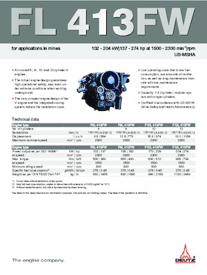 इंजन Deutz F 6 L 413 FW