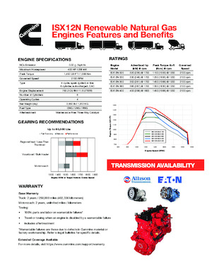इंजन Cummins ISX12N 
