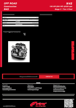 इंजन FPT Industrial N45 ENT (150 kW)