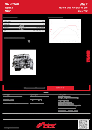 इंजन FPT Industrial N67 (162 kW)