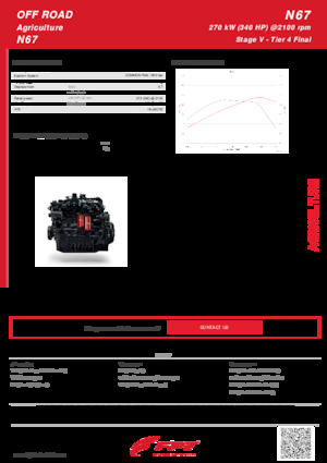 इंजन FPT Industrial N67 (270 kW)