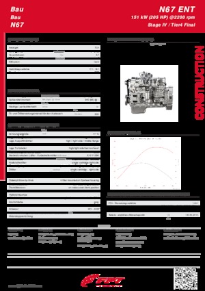इंजन FPT Industrial N67 ENT (151 kW)