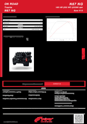 इंजन FPT Industrial N67 NG (185 kW)