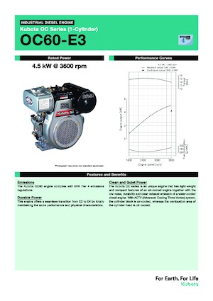 इंजन Kubota OC60-E3