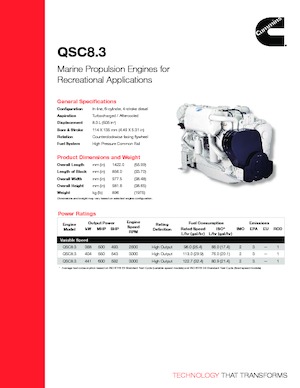 इंजन Cummins QSB8.3