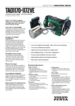 इंजन Volvo Penta TAD1172VE
