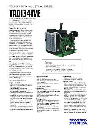 इंजन Volvo Penta TAD1341VE