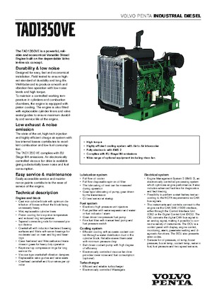 इंजन Volvo Penta TAD1350VE