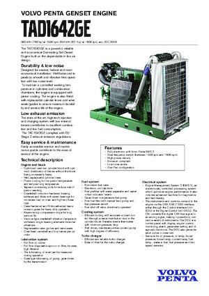 इंजन Volvo Penta TAD1642GE
