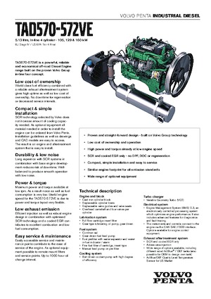 इंजन Volvo Penta TAD572VE