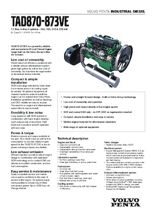 इंजन Volvo Penta TAD870VE
