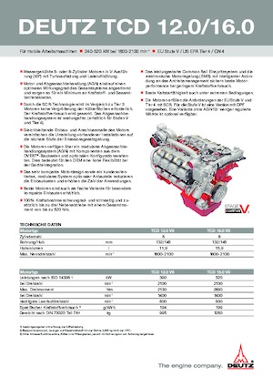इंजन Deutz TCD 16.0 V8