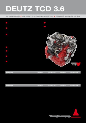 इंजन Deutz TCD 3.6 L4