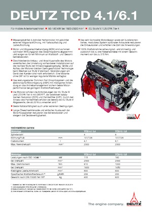 इंजन Deutz TCD 4.1 L4