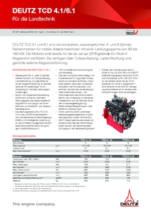 इंजन Deutz TCD 6.1 L6
