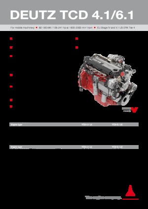 इंजन Deutz TCD 6.1 L6
