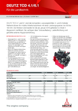 इंजन Deutz TTCD 6.1 L6