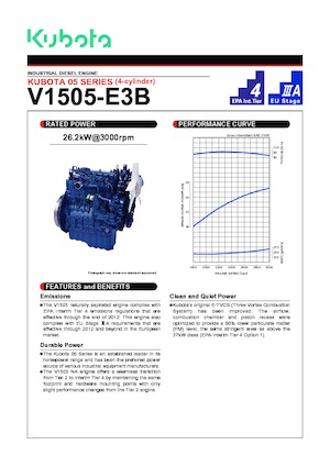 इंजन Kubota V1505-E3B