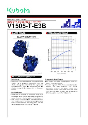 इंजन Kubota V1505T