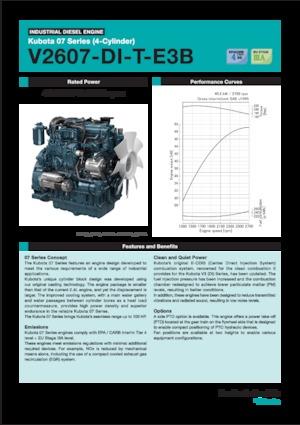 इंजन Kubota V2607-DI-T-E3B