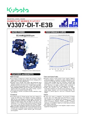 इंजन Kubota V3307-CR-T-E4B