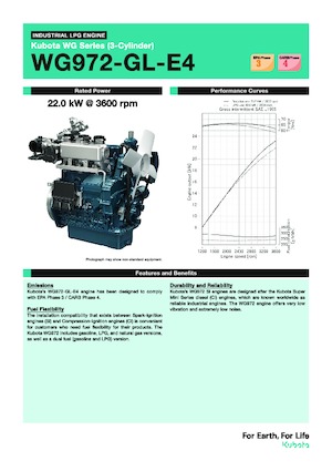 इंजन Kubota WG972-GL-E4