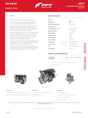 इंजन FPT Industrial XCursor13 (442 kW)