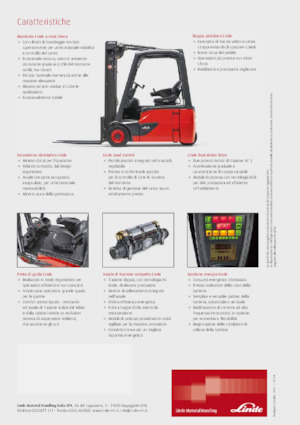 इलेक्ट्रिक फोर्कलिफ्ट Linde E12 duplex