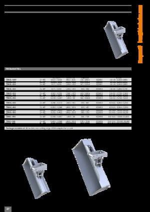 एक्सकेवेटर बकेट Kinshofer DC23L-200