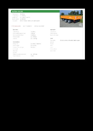 फ्लैट बेड ट्रेलर Reisch RUTDK-135.500