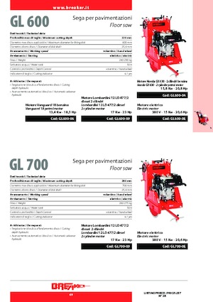 फ्लोर सॉ Breaker GL 600-04