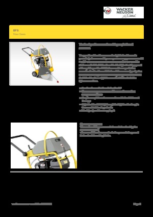 फ्लोर सॉ Wacker Neuson BFS 940
