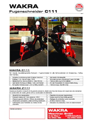 फ्लोर सॉ WAKRA C 111