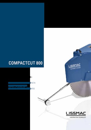 फ्लोर सॉ Lissmac Compactcut 800