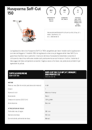 फ्लोर सॉ Husqvarna Soff-Cut® 150