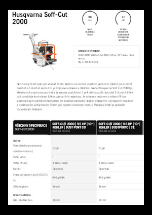 फ्लोर सॉ Husqvarna Soff-Cut® 2000