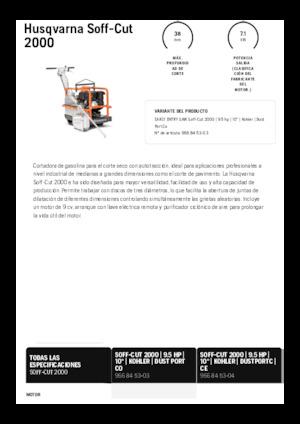 फ्लोर सॉ Husqvarna Soff-Cut® 2000