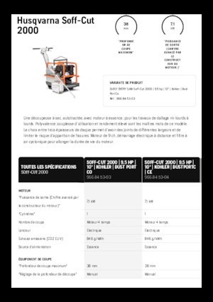 फ्लोर सॉ Husqvarna Soff-Cut® 2000