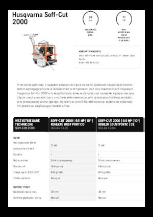 फ्लोर सॉ Husqvarna Soff-Cut® 2000