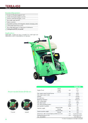 फ्लोर सॉ Imer Terra 450