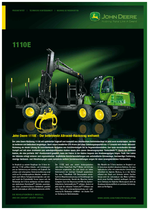फॉरवर्डर John Deere 1110 E