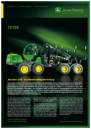 फॉरवर्डर John Deere 1210 E
