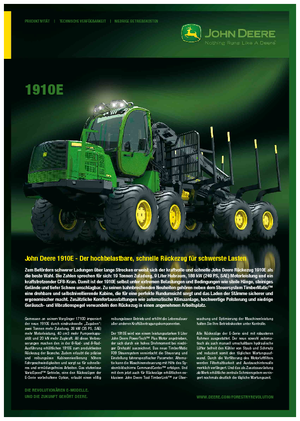 फॉरवर्डर John Deere 1910 E