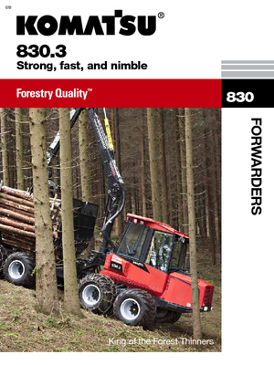 फॉरवर्डर Komatsu 830.3