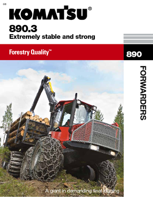 फॉरवर्डर Komatsu 890.3