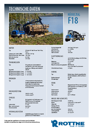 फॉरवर्डर Rottne F 18